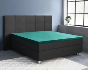 Primaviera Deluxe hoeslaken Donker Groen 140 x 200 cm - Donker Groen - 140 x 200 cm - 100% katoen/satijn - foto 1