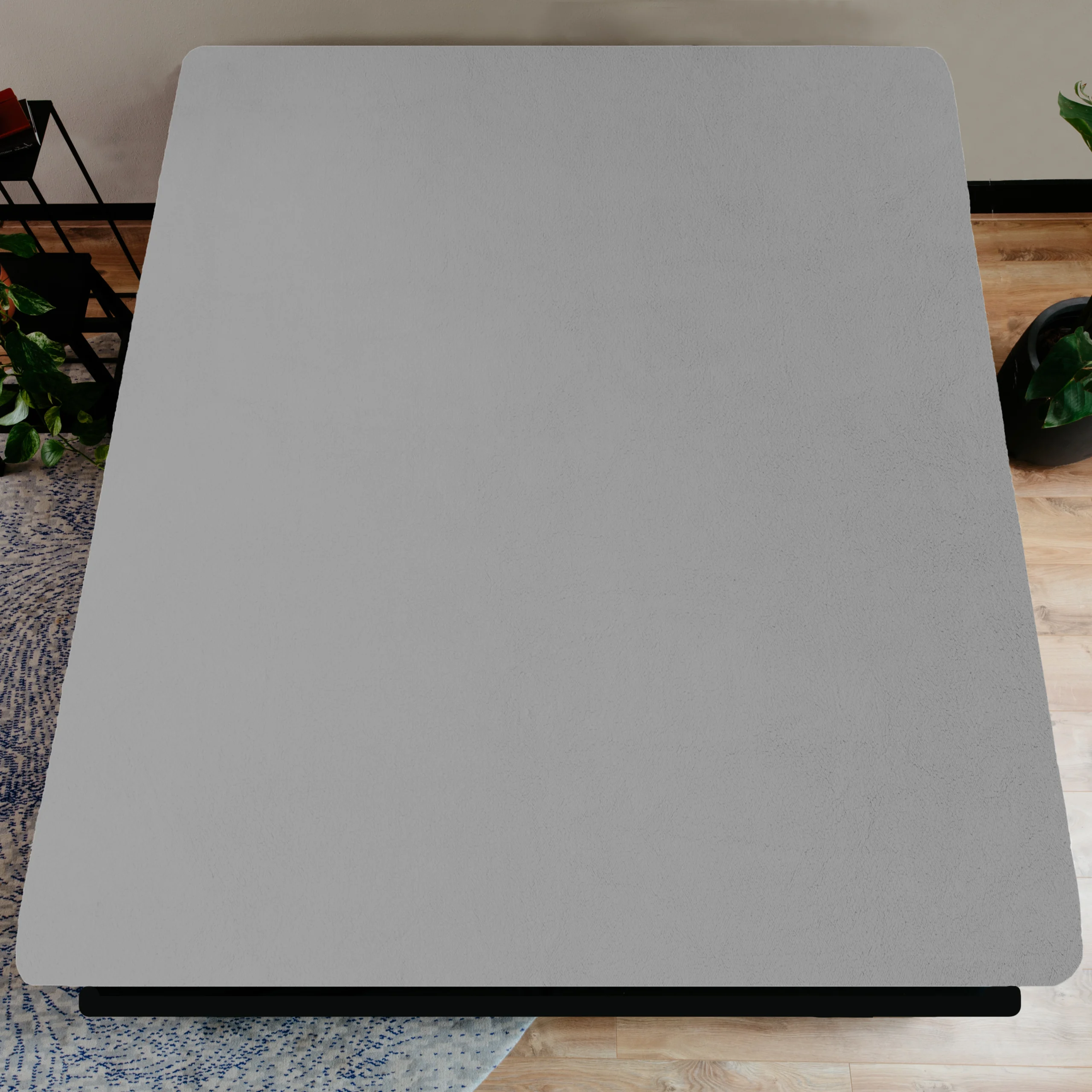 Sleeptime laken 180 x 200 cm van 100% Teddy Polyester, Grijs 180 x 200 cm
