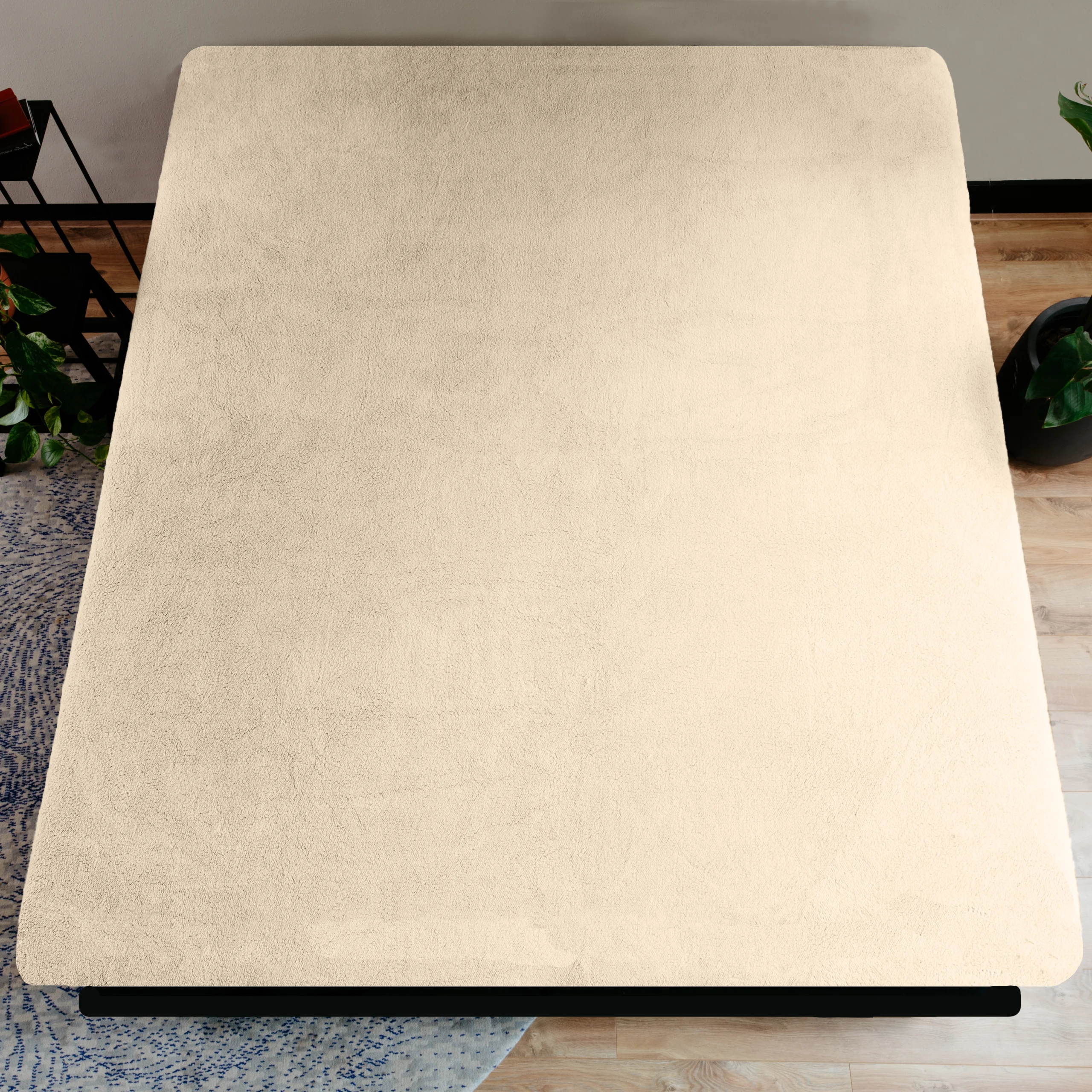 Sleeptime laken 160 x 200 cm van 100% Teddy Polyester, Taupe 160 x 200 cm