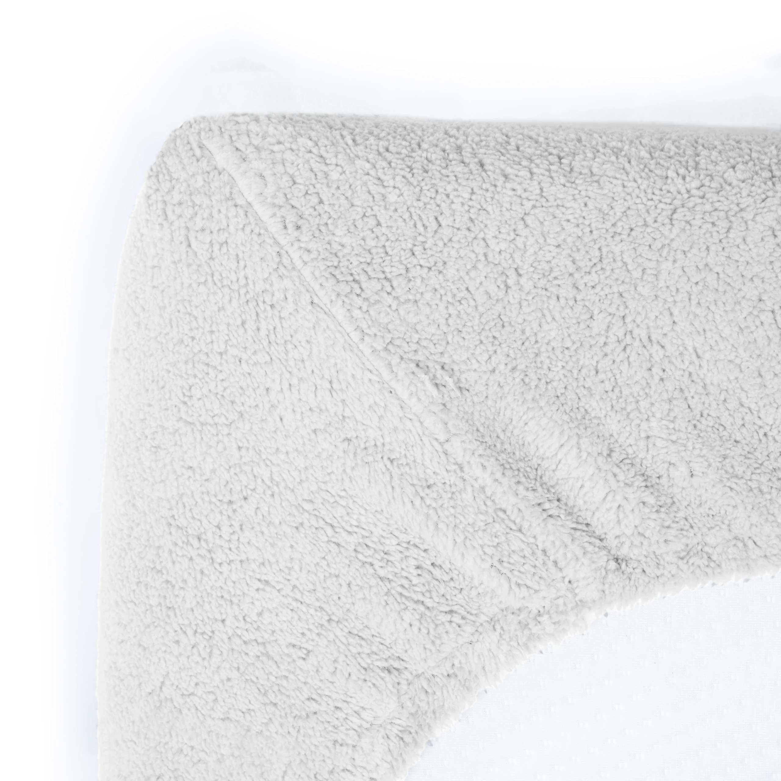 Hoeslaken Wit 180 x 200 cm 180 x 200 cm van Sleeptime, Wit - 100% Teddy Polyester