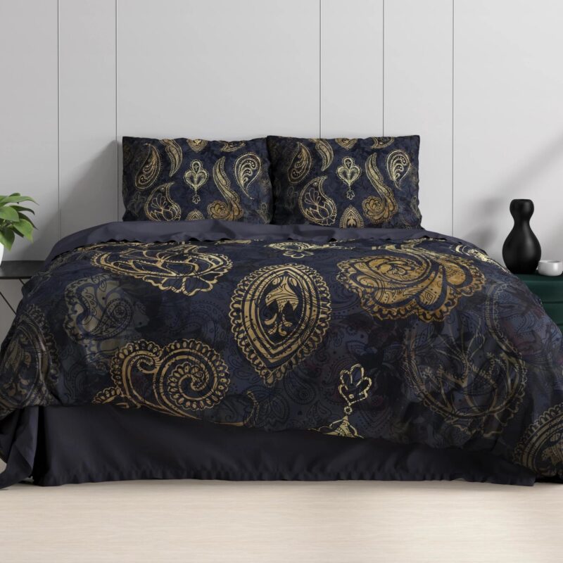 Jaimy Blauw - Bed van Dreamhouse, 200 x 220 cm, kussensloop 60 x 70 cm