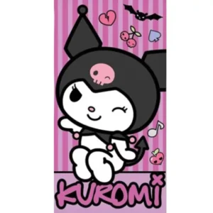Hello Kitty strandlaken punk 70 x 140 cm polyester roze - Multicolor - 70 x 140 cm - 100% Polyester
