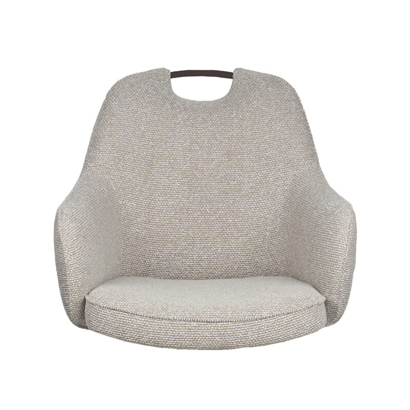 Naturel Boucle One - Mix and Match eetkamerstoel van Label51