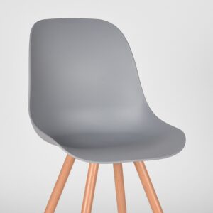 Label51 stoel Rimini - Grijs - PP