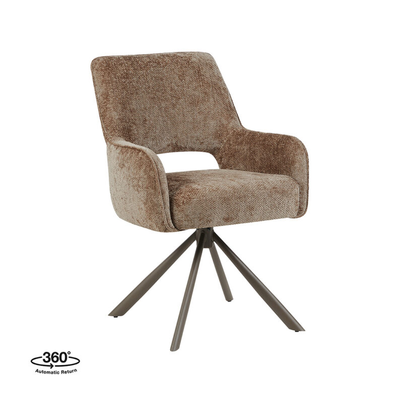 Bergerac eetkamerstoel van Label51 - Taupe