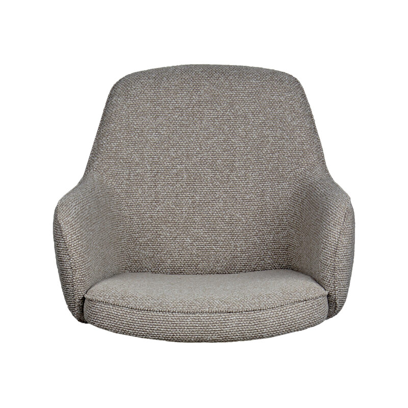 Mushroom Boucle One - Mix and Match eetkamerstoel van Label51, vooraanzicht