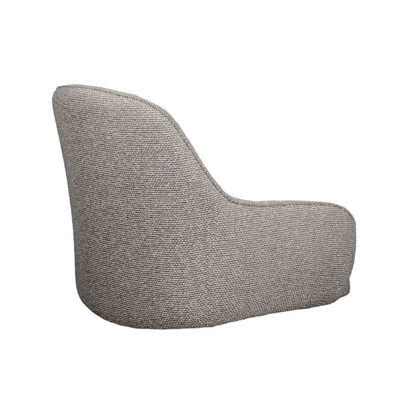 Eetkamerstoel Boucle One - Stoel Mix and Match van Label51, Mushroom, zijkant