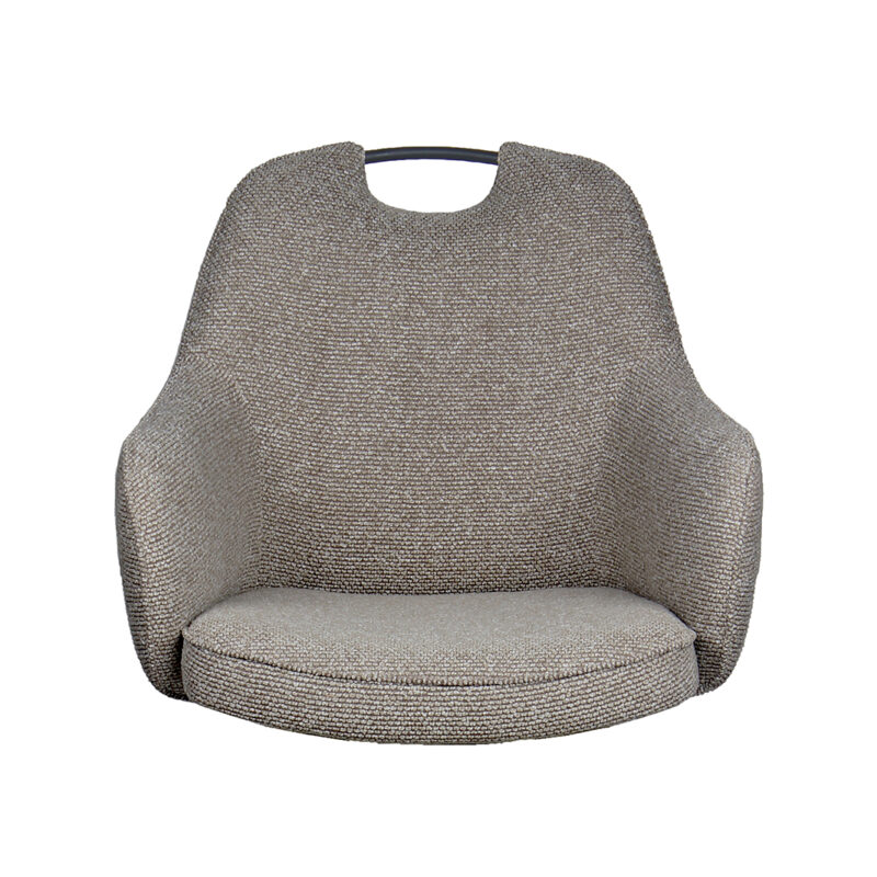 Mushroom Boucle One - Mix and Match eetkamerstoel van Label51, vooraanzicht (2)