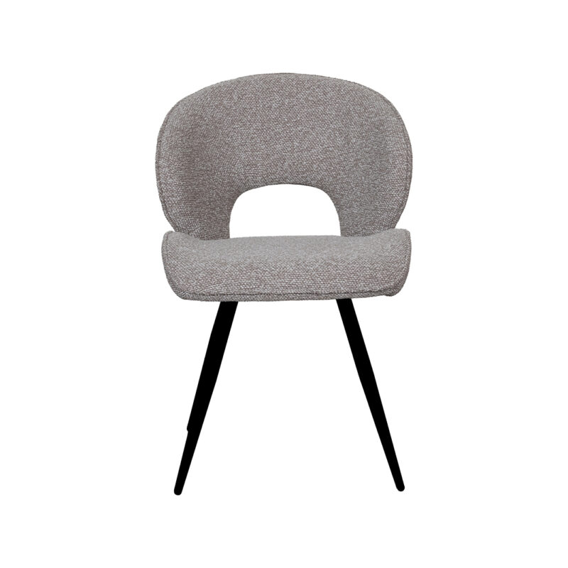 Mushroom Boucle Zwart - Sakura eetkamerstoel van Label51