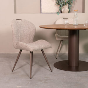 Eetkamerstoel Brons Metalen - Label51 stoel Silly - Mushroom - Royal Boucle