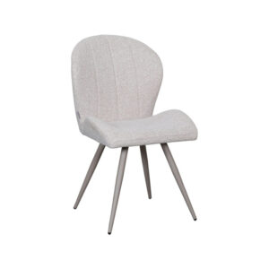 Eetkamerstoel Taupe Metalen - Label51 stoel Sil - Naturel - Royal Boucle
