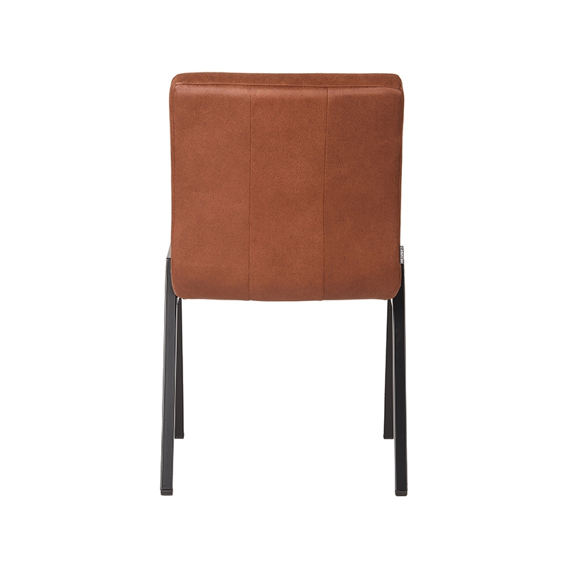 Label51 eetkamerstoel van Microvezel, Matz - Cognac