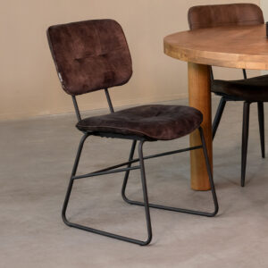 Label51 stoel Dez - Antraciet - Velours