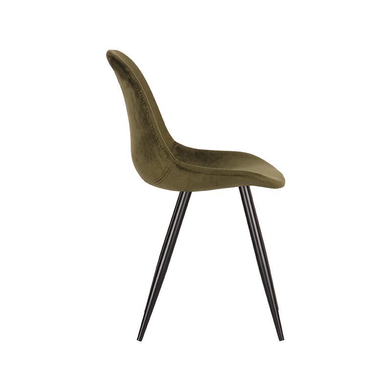 Fluweel stoel Capri van Label51 - Army