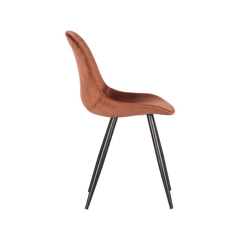 Fluweel stoel Capri van Label51 - Rust