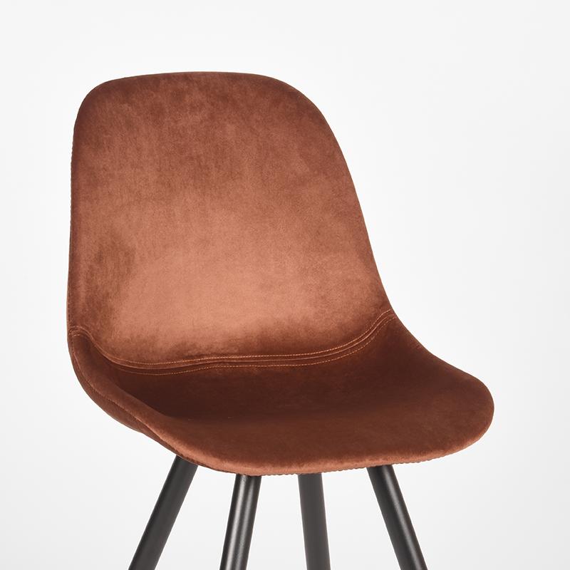 Label51 eetkamerstoel van Fluweel, Capri - Rust