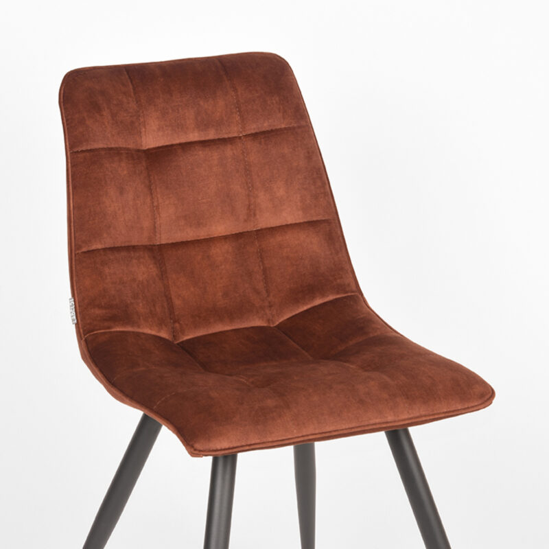 Label51 eetkamerstoel van Velours, Jelt - Rust