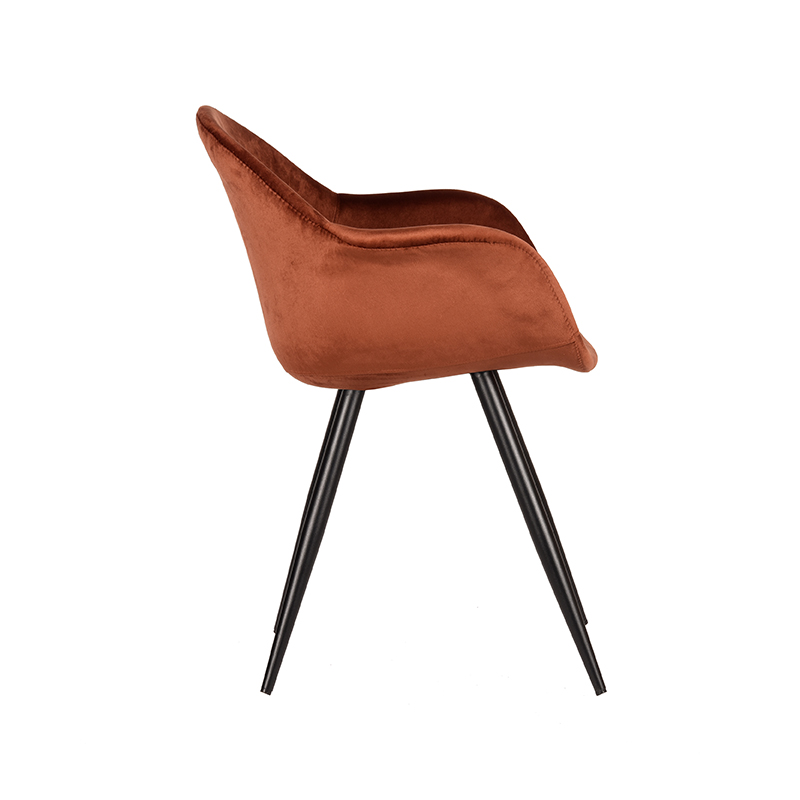 Fluweel stoel Forli van Label51 - Rust