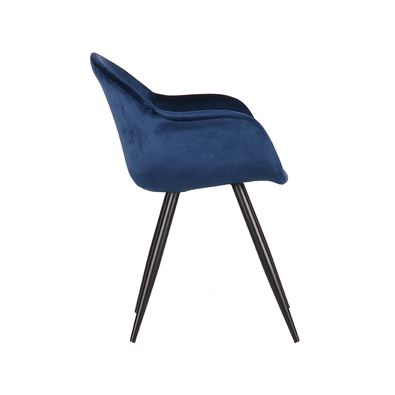 Fluweel stoel Forli van Label51 - Blauw