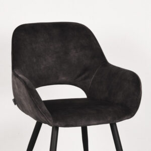 Label51 stoel Fer - Antraciet - Velours