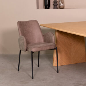 Label51 stoel Joni - Taupe - Micro Suede