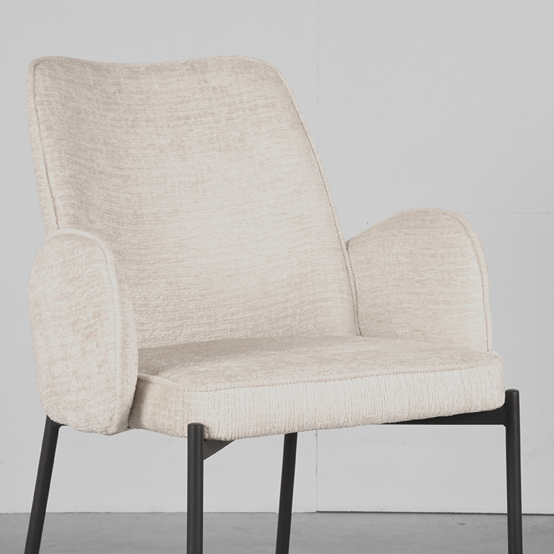 Label51 eetkamerstoel van Elegance, Joni - Crème