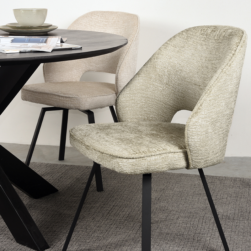 Beige stoel van Label51 - Lewis - Elegance