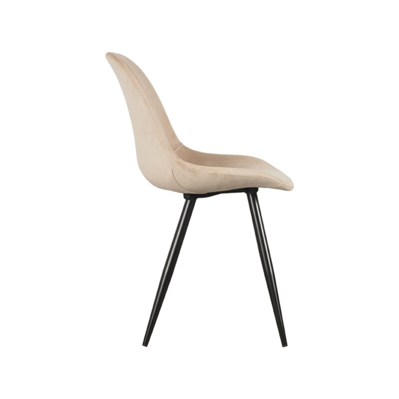 Fluweel stoel Capri van Label51 - Zand