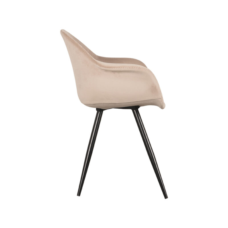 Fluweel stoel Forli van Label51 - Zand