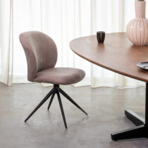 Label51 stoel Kimo - Taupe - Micro Suede