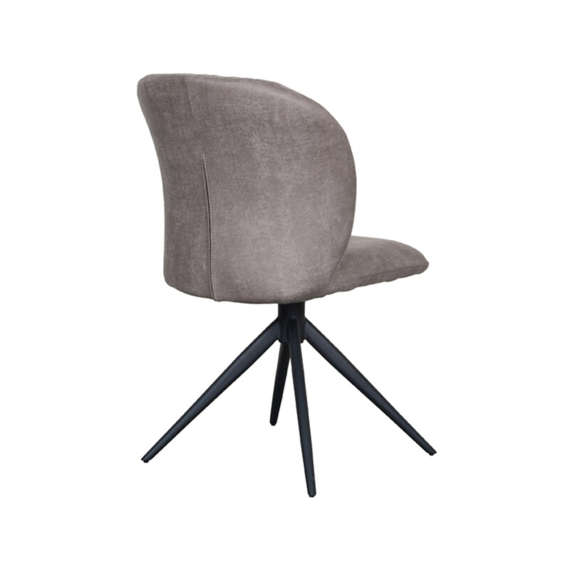 Taupe stoel van Label51 - Kimo - Micro Suede