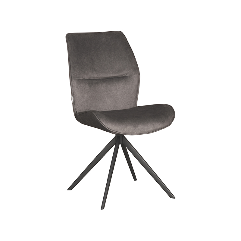 Comfy eetkamerstoel van Label51 - Antraciet