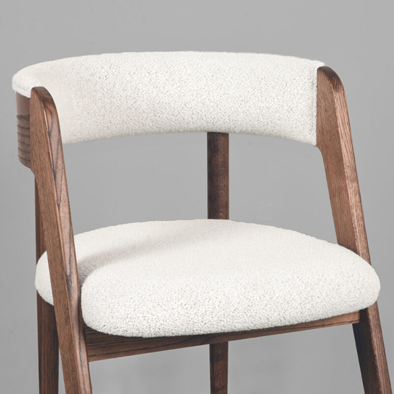 Ecru stoel van Label51 - Sasha - Boucle