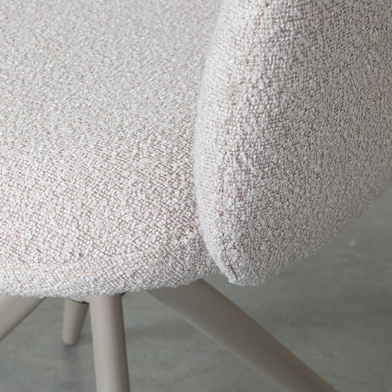 Naturel stoel van Label51 - Kimball - Boucle