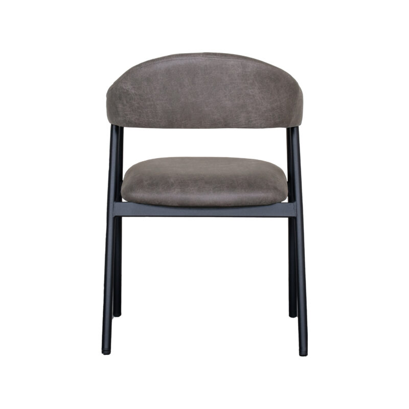 Antraciet stoel van Label51 - Amaze - Micro Suede