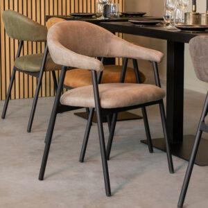 Label51 stoel Amaze - Taupe - Micro Suede