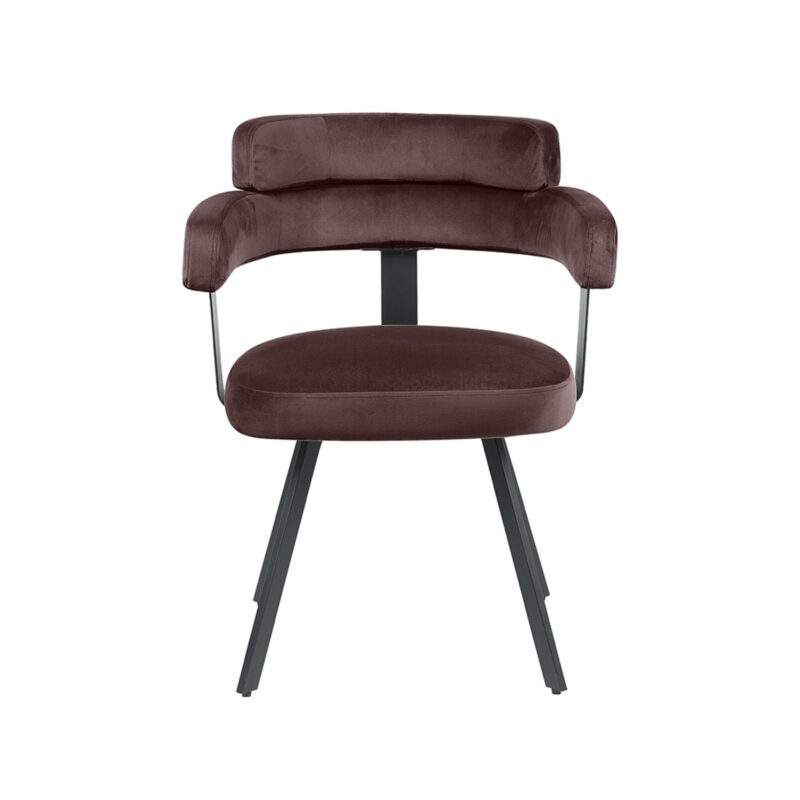 Fluweel stoel Bardio van Label51 - Taupe