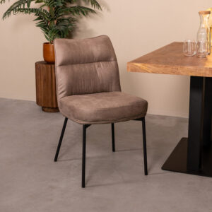 Label51 stoel Lennon - Taupe - Micro Suede