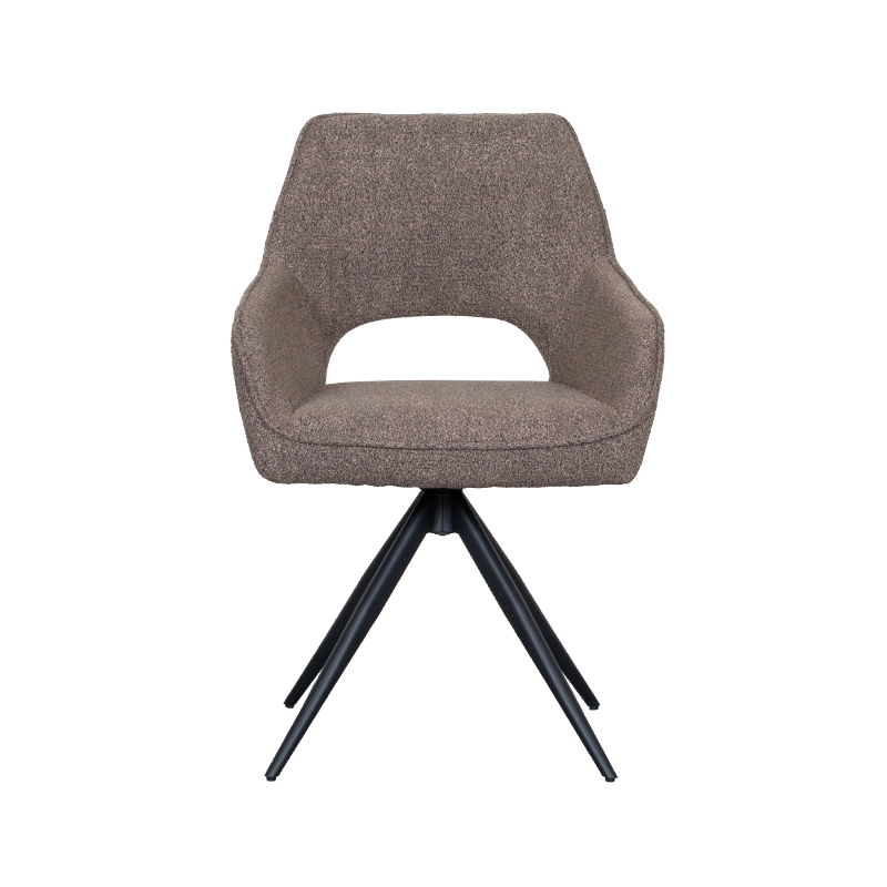 Boucle stoel Finley van Label51 - Bruin