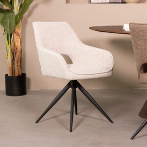 Label51 stoel Finley - Champagne - Boucle