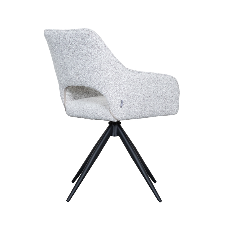 Champagne stoel van Label51 - Finley - Boucle