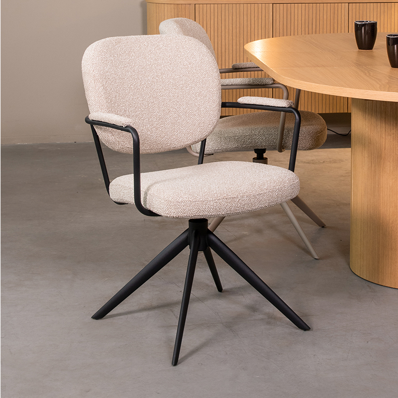 Label51 stoel Basel - Naturel - Royal Boucle