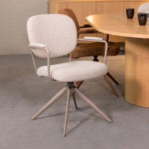 Label51 stoel Basel - Naturel - Royal Boucle - foto 1