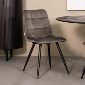 Label51 stoel Bistro - Taupe - Fluweel