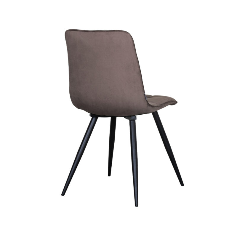 Label51 eetkamerstoel van Fluweel, Bistro - Taupe