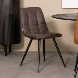 Label51 stoel Bistro - Antraciet - Micro Suede