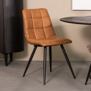 Label51 stoel Bistro - Cognac - Micro Suede