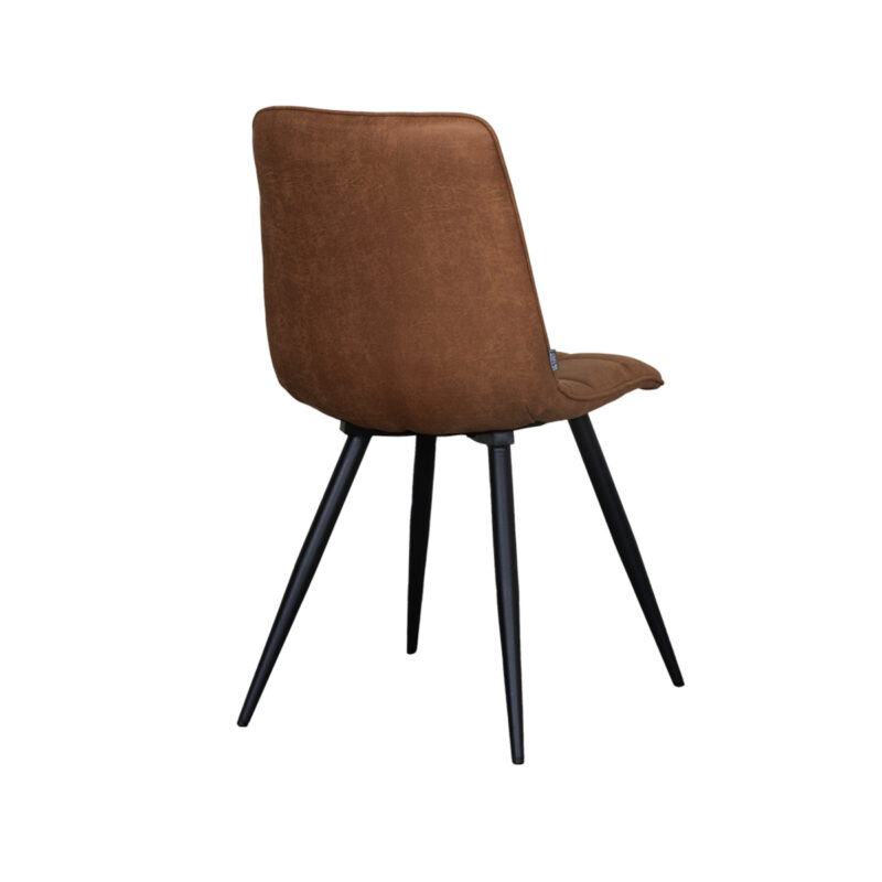 Label51 eetkamerstoel van Micro Suede, Bistro - Cognac
