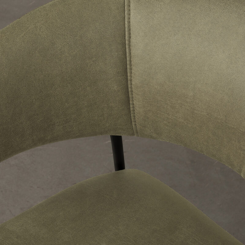 Moss stoel van Label51 - Luuk - Micro Suede