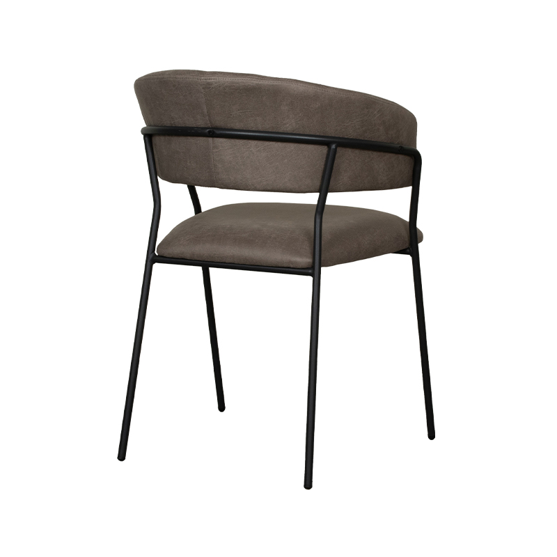 Label51 eetkamerstoel van Micro Suede, Luuk - Taupe